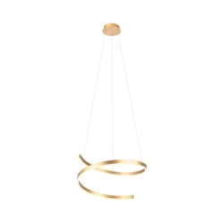 Redo 01-4014 - LED prigušiva luster na sajli SCROLL LED/38W/230V zlatna
