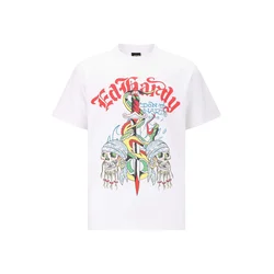Ed Hardy Majica modra/rdeča/bela