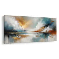 Slika moderna abstrakcija z naravo - 80x40