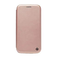 Maska na preklop Teracell Flip Premium za Huawei Mate 30 Lite/Nova 5i Pro roze zlatna
