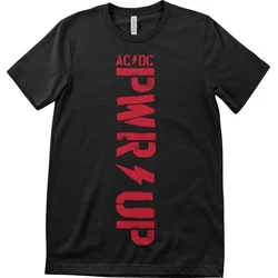 AC/DC Majica PWR-UP Vertical Logo Unisex Black S