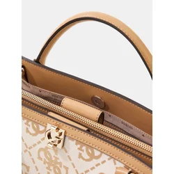 GUESS Ročna torbica Guess Sac a Main Audrey Petit Monogramme Beige Logo bež