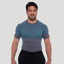 GymBeam OG1 Seamless T-shirt Grey/Blue