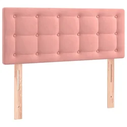 Vidaxl Posteljno vzglavje roza 90x5x78/88 cm žamet