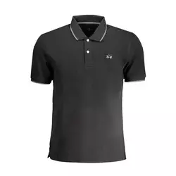LA MARTINA Muška polo majica BPMP04-PK031_NERO_09999, Crna