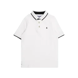 Jack & Jones Junior Majica JJEPAULOS črna/bela