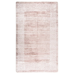 vidaXL Pralna preproga 120x180 cm bež protizdrsna