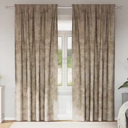 Baršunaste zavjese 2 pcs Šampanjca 225 x 140 cm Baršun