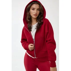 Hiccup Majica Kapuzenpullover rdeča