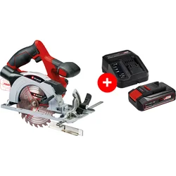 Einhell Akumulatorska ručna kružna testera TE-CS 18/150 Li Solo + Einhell Power-X-Change 18V 2.5 Ah Starter-Kit