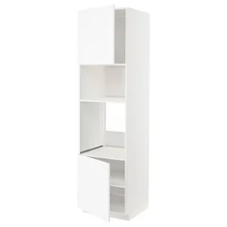 METOD Visoki element za ugradne uređaje, bela Enköping/bela im. drveta, 60x60x220 cm
