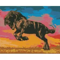 Rayher. Diamantni mozaik, Majestic mustang, 40x50 cm