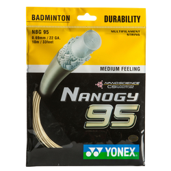 Žica za reket za badminton Nanology 95 bijela