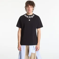 Majice Palm Angels Neck Logo Regular Tee Black/ Off White L