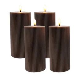 Northix LED voščene sveče 18 cm 4 kos utripajoči plamen brezplamenske