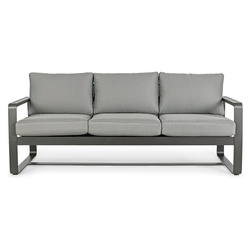 Siv aluminijast vrtni kavč Merrigan – Bizzotto - Ceneje.si