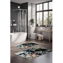 Lessentiel Maison Set prostirki za kupatilo CT-5048, 2 Komada, Šarena