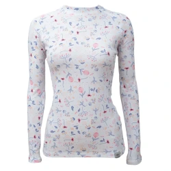 Ženska termo majica nanosilver Bloom bela
