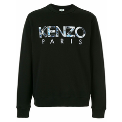 Kenzo - logo appliqué sweatshirt - men - Black