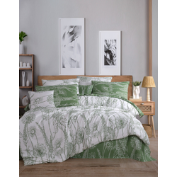 Hanah home Komplet posteljine Lara, 160x220cm, Zelena
