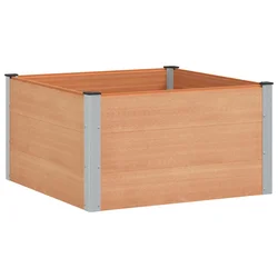Povišena vrtna gredica Smeđa 100 x 100 x 54 cm