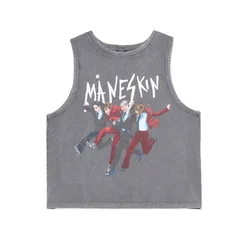 Cropp - Tank top Maneskin - tamno siva