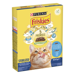 Friskies® Sterilesed, ukusna kombinacija lososa i tune, s povrćem, 300 g