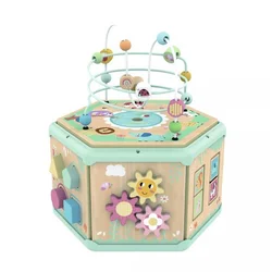 Tooky toys Drvena kocka sa aktivnostima