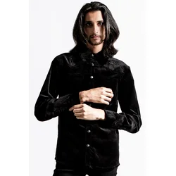 Moška srajca KILLSTAR - Pull The Cord Button-Up - Črna - KSRA004091