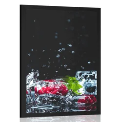 Plakat sadne ledene kocke - 40x60 white