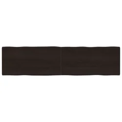 Stolna ploča tamnosmeđa 200x50x(2-6) cm obrađena hrastovina