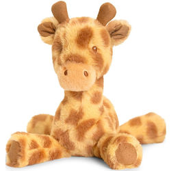 Ekološka plišana igračka Keel Toys - Sjedeći žirafa, 17 cm