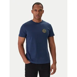 Versace Jeans Couture Majica 80GAHT03 CJ00T Modra Regular Fit