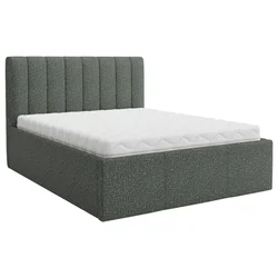 Boxxx OBLAZINJENA POSTELJA 160 cm x 200 cm , tekstil temno zelena