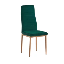 eoshop stol, smaragdno, žametna tkanina/hrast, COLETA NOVA