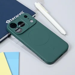 Maska za iPhone 17 Pro 63 Teracell Giulietta Magsafe tamno zelena