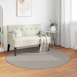 Tepisi za područja Kružni LUGO Krem i Taupe O 160 CM Poliester