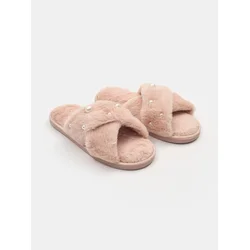 Sinsay - Papuče sa veštačkim krznom - pastelno roze