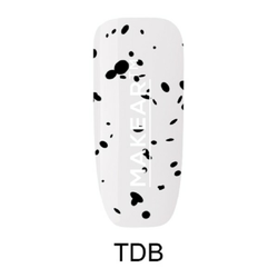 TOPY TOP DOTS BLACK (no wipe) završni sloj sa komadićima crne folije za nokte 8ml |MAKEAR COSMETICS| Kozmo