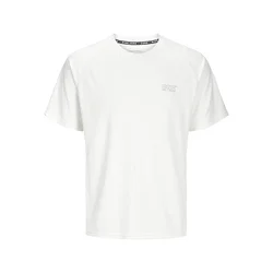 JACK & JONES Majica JCOCNZ črna/bela