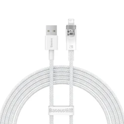 BASEUS Opleten kabel za iPhone Explorer Series USB – Lightning 2,4 A, 2 m, bel