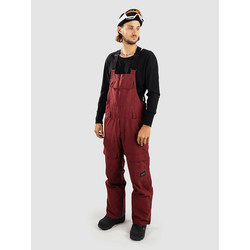 Armada Sumpter moške smučarske/snowboard hlače z naramnicami burgundy