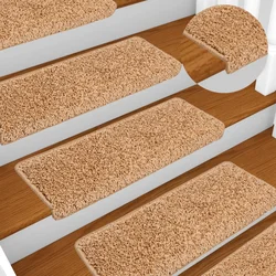 shumee Preproge za stopnice 10 kosov 65x25 cm bež