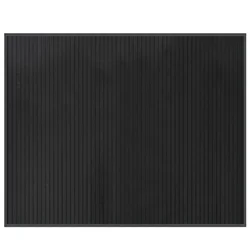 Vidaxl Preproga pravokotna siva 80x100 cm bambus