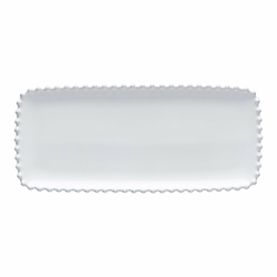 Bel keramičen dolg pladenj Costa Nova Pearl, dolžina 30 cm