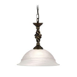 Elstead PB-P-BLK-GOLD - Luster na lancu PEMBROKE 1xE27/60W/230V