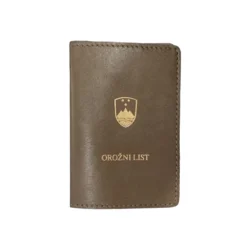 Etui za orožni list - rjavo/olivna