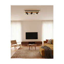 Opviq luster Rea 1428-3, LED 38 W, crni