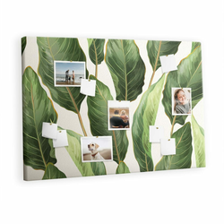 tulup.si Plošča iz plute Palm listi 120x80 cm Kovinski zatiči