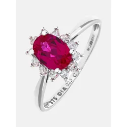 DIAMANT LETERNEL Prstan srebrna